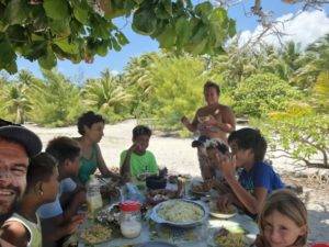 repas sur le motu